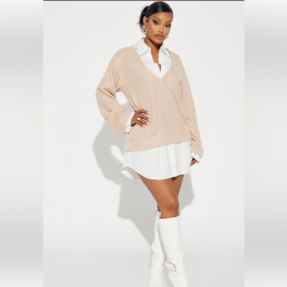 Fashion Nova Gianna Sweater Mini Dress - Picture 3 of 8